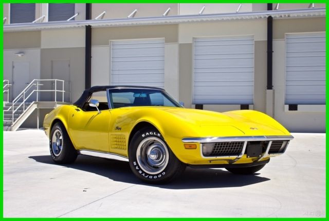 1971 Chevrolet Corvette Stingray Convertible 350 V8 4-Speed Manual 1971 Chevrolet Corvette Stingray Convertible / Full Restoration / 53k Miles / 4-Speed