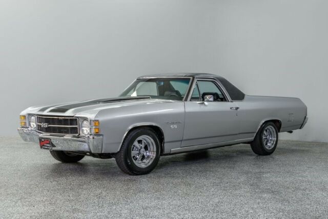 1971 Chevrolet El Camino SS 67201 Miles Silver w/ Black Stripes Pickup Truck 350 1971 Chevrolet El Camino SS