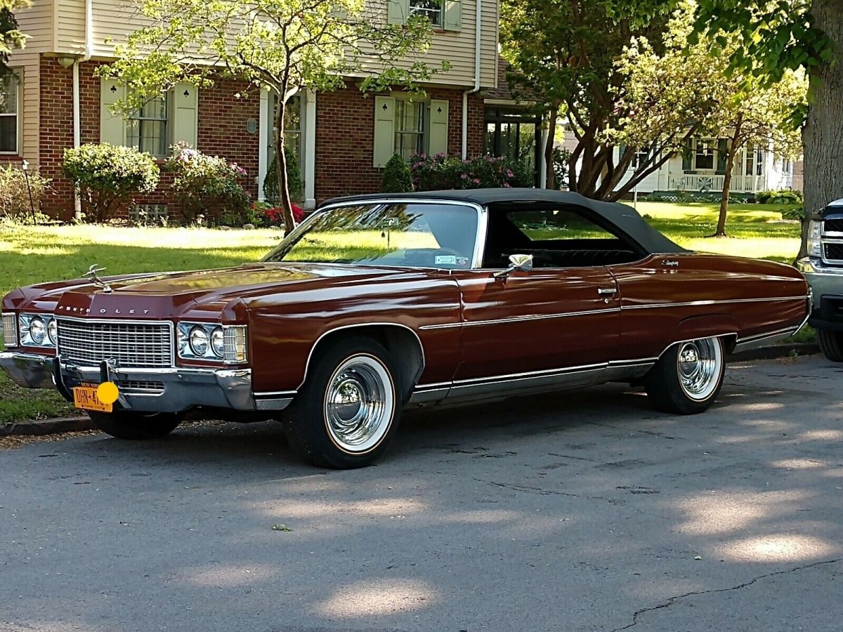1971 Chevrolet Impala Convertible Brown RWD Automatic Base 1971 Chevrolet Impala Base