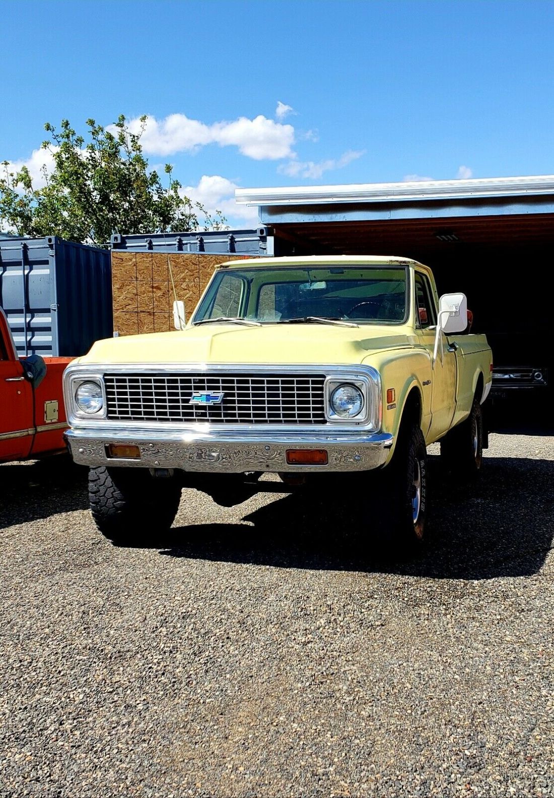 1971 Chevrolet K-10 Pickup Yellow 4WD Automatic 1971 Chevrolet K-20