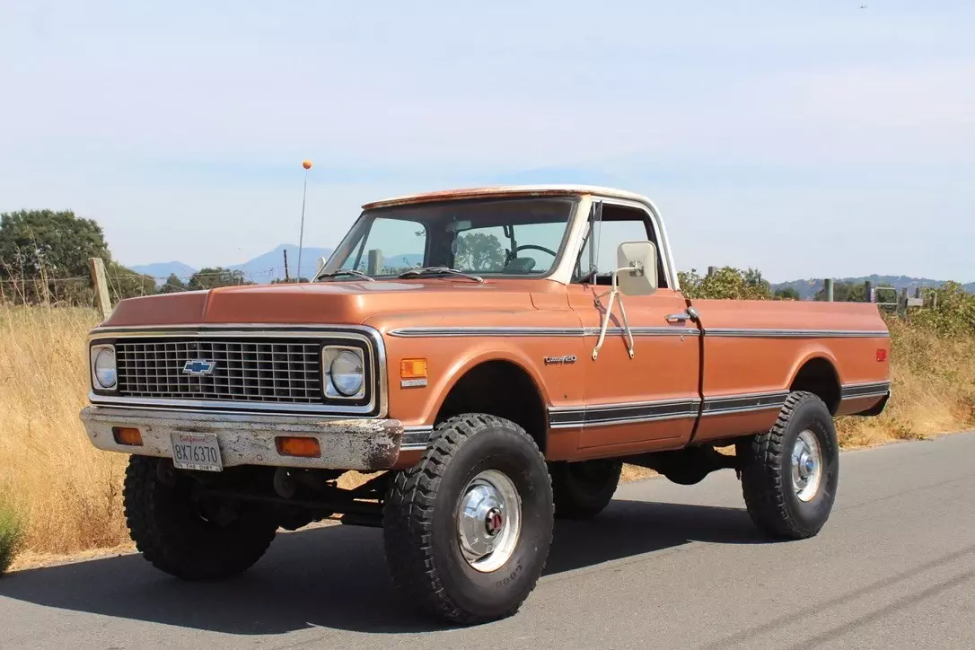 1971 Chevrolet K20 Pickup Chevrolet Custom K20 4WD 4x4 4spd Manual 5.7L 350 V8