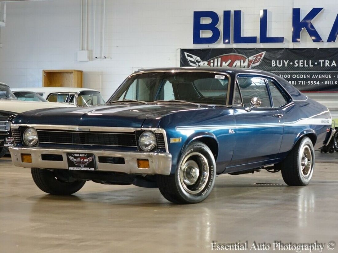 1971 Chevrolet Nova 2 door post 99123 Miles dark blue met. 2 door post 8-Cylinde 1971 Chevrolet Nova 2 door post