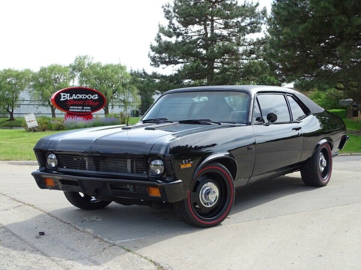 1971 Chevrolet Nova 33,628 Miles Black Coupe V8 4 speed manual 1971 Chevrolet Nova