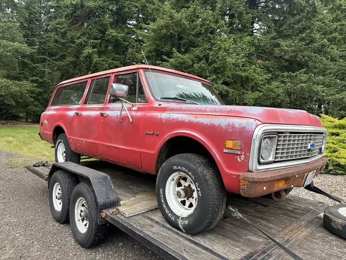 1971 Chevrolet Suburban 4x4 1/2 ton BARN DOOR C10 K5 K20
