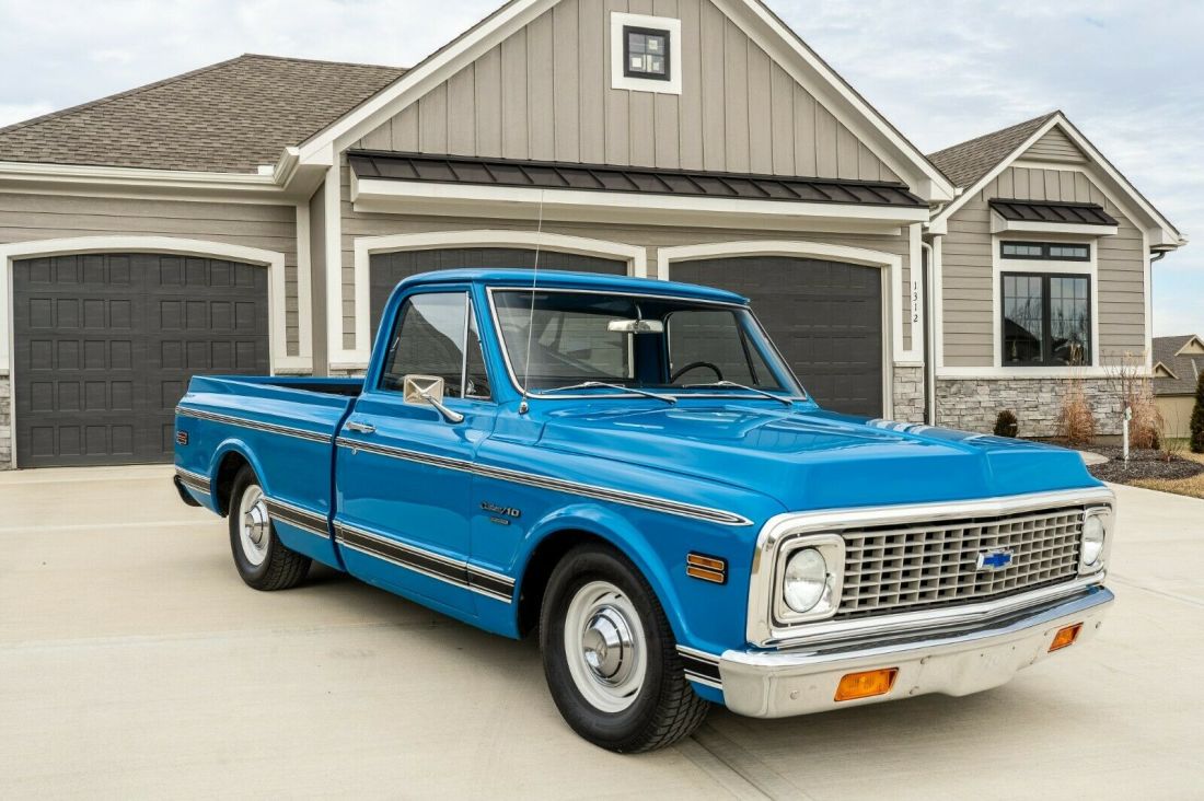 1971 Chevy Short Bed C10 Blue Classic Restored Beauty Polished To Perfection! 1971 Chevrolet C-10