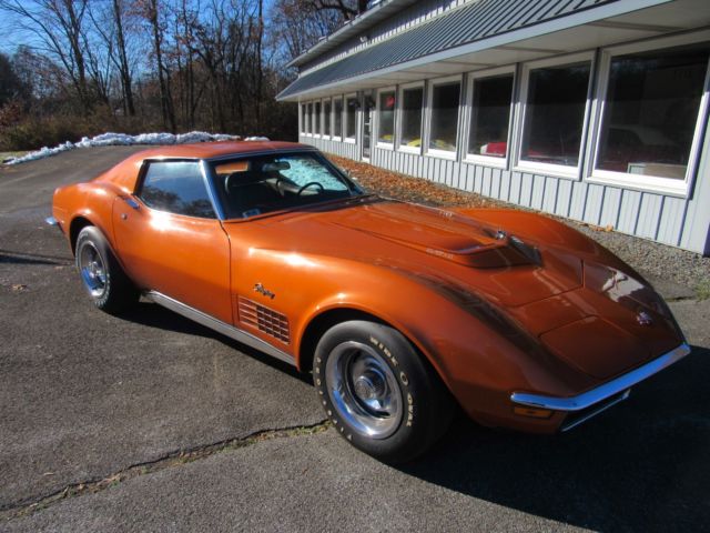 1971 Corvette LT-1 Coupe Ontario Orange / Saddle Interior #s Matching NICE! 1971 Chevrolet Corvette Coupe