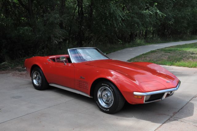 1971 Corvette Stingray Convertible - Numbers Matching - 4 speed - Red 1971 Chevrolet Corvette