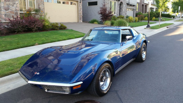 1971 Corvette Stingray Coupe - LS5 454 Big Block / 4sp Manual (matching numbers) 1971 Chevrolet Corvette LS5