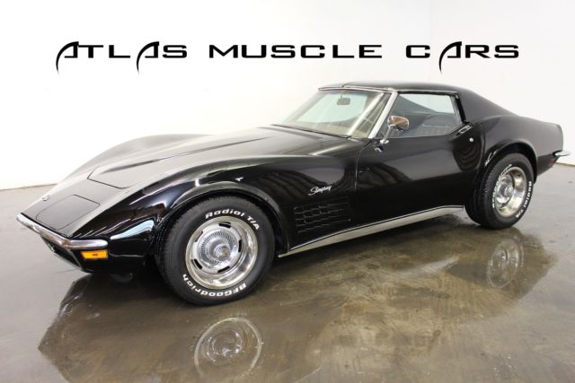 1971 Chevrolet Corvette 350 auto tilt telescope tuxedo black - photo 4