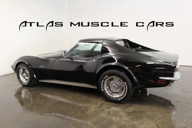 1971 Chevrolet Corvette 350 auto tilt telescope tuxedo black - photo 5
