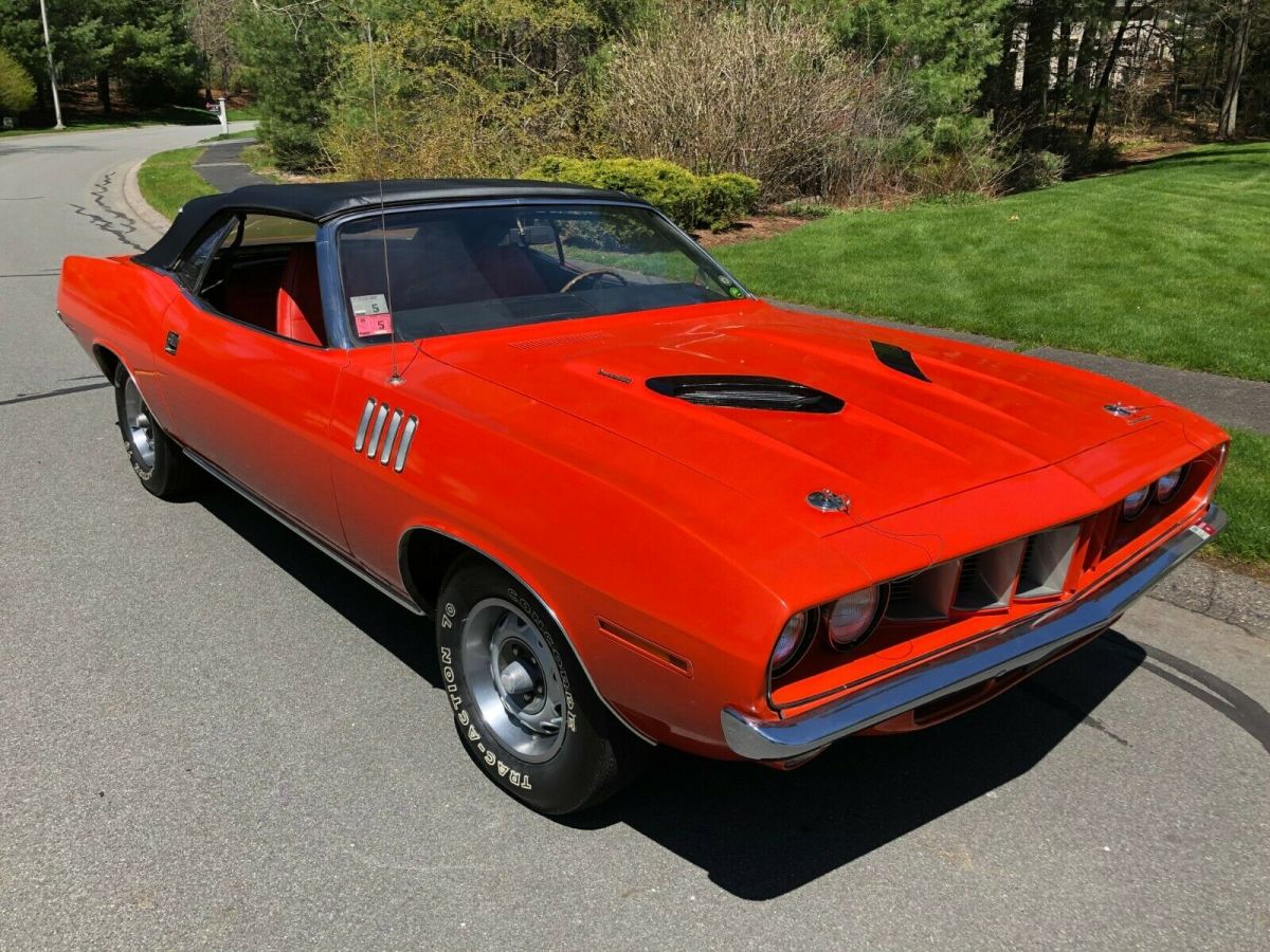 1971 Plymouth Barracuda super rare two tone orange and black interior - photo 3