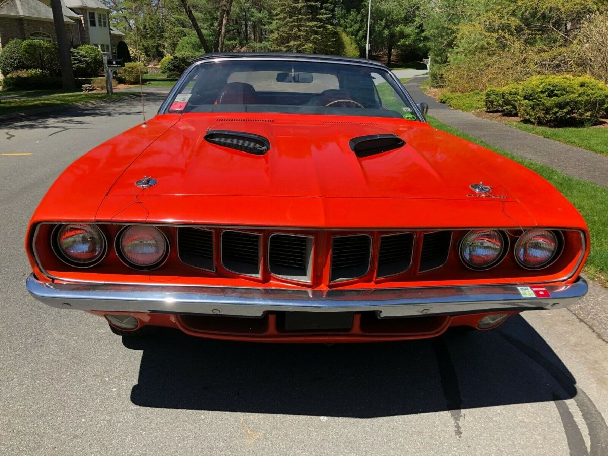 1971 Plymouth Barracuda super rare two tone orange and black interior - photo 4