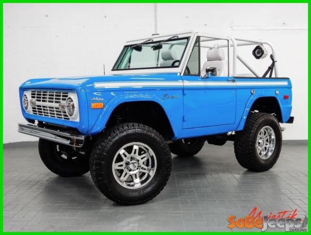 1971 Custom Ford Bronco Completly Restored Blue White Classic SUV 1971 Ford Bronco