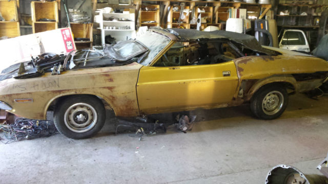 1971 Dodge Challenger Convertible project car Mopar roller convertable 71 not 70 1971 Dodge Challenger