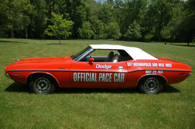 1971 DODGE Challenger INDY 500 Courtesy Car or A Classic Car-Muscle Car 1971 Dodge Challenger convertable