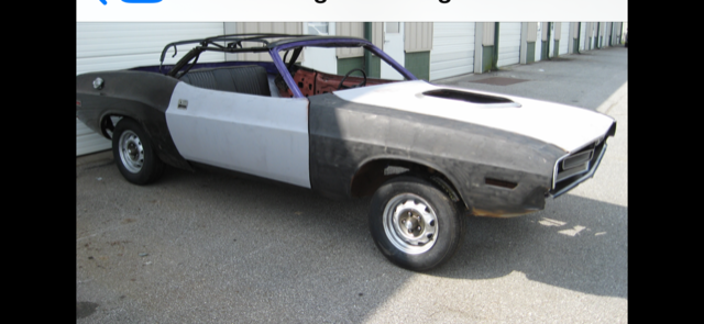 1971 Dodge Challenger Project Car-Convertible Plum Crazy 1971 Dodge Challenger