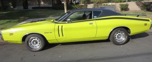 1971 Dodge Charger R/T all matching numbers match Citron Yella 440 auto 3.55 1971 Dodge Charger R/T