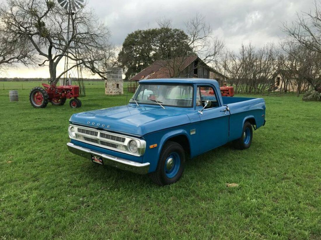 1971 Dodge D100 440 Auto swb sweptline 87281 Miles Blue Pickup Truck 440 V8 3 Sp 1971 Dodge Other Pickups 440 Auto swb sweptline