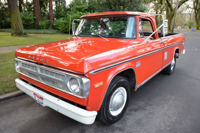 1971 Dodge D200 Regular Cab Pickup 3/4 Ton 318 with Only 42,000 Original Miles ! 1971 Dodge Other Pickups Custom