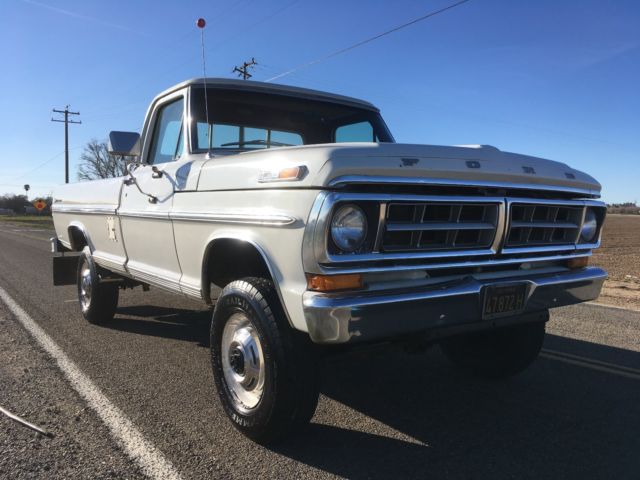 1971 F250 4x4 CALIFORNIA SURVIVOR truck High Boy Bumpside Sport Custom 4wd 1971 Ford F-250 Sport Custom