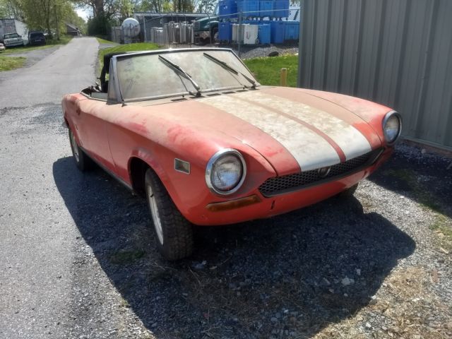 1971 Fiat 124 Spider 1600 Sport: 5 Speed Project Car 1971 Fiat 124 Spider