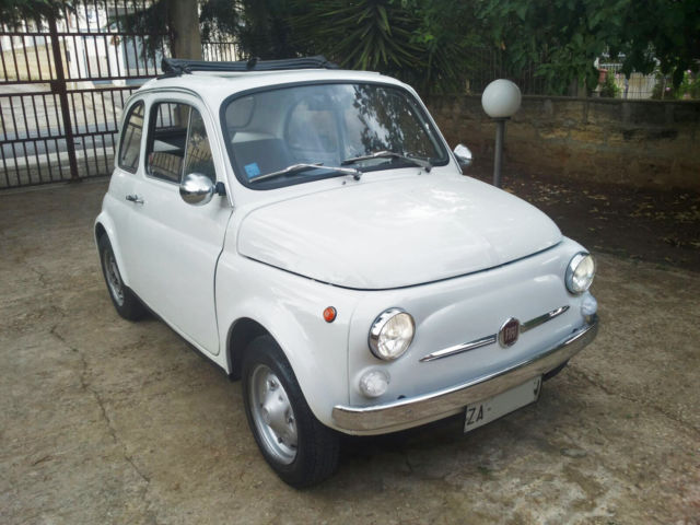 1971 Fiat 500 110F model L Luxury White 1971 Fiat 500