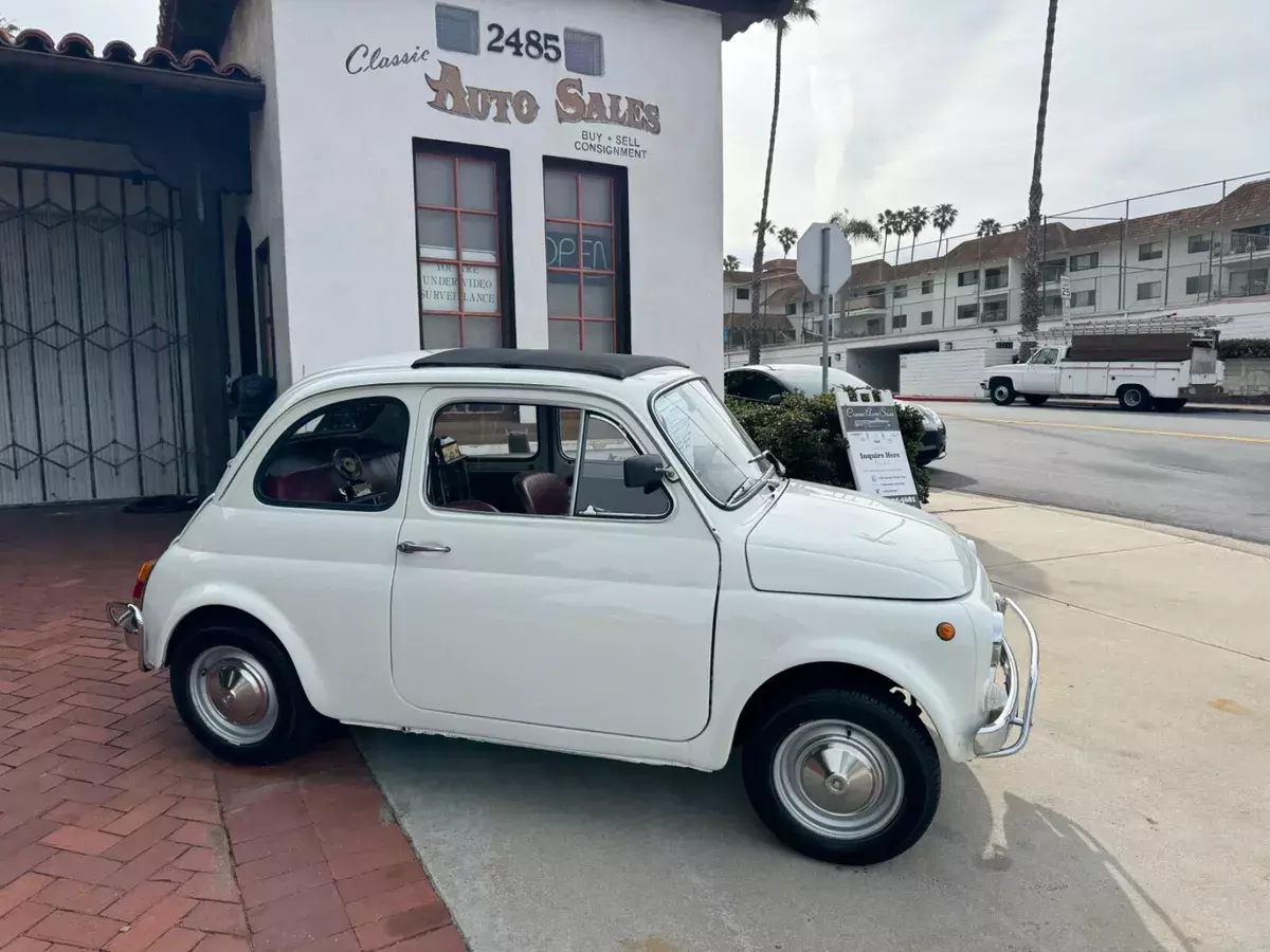1971 Fiat 500L. Rare! Slide Sunroof. Fun Micro Car 1971 Fiat 500