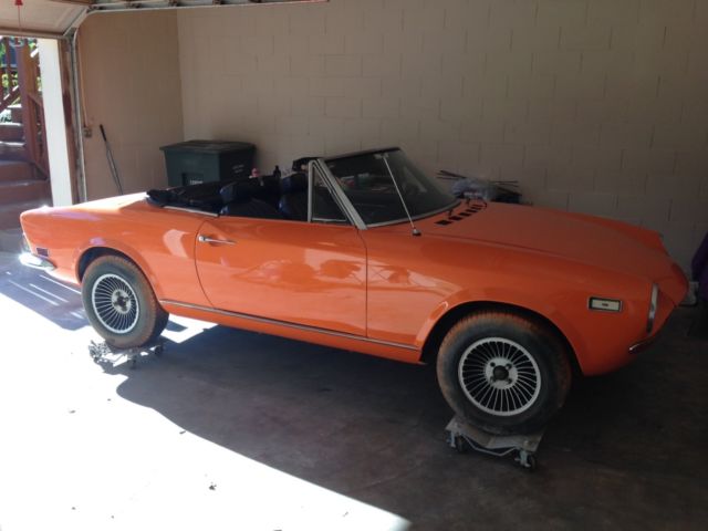 1971 Fiat Sport Spider with upgraded 1800cc motor No Reserve 1971 Fiat Other 124