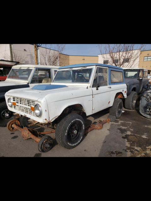 1971 Ford Bronco no reserve. Good body great resto candidate Dana 44 302 1971 Ford Bronco