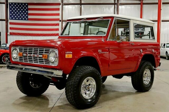 1971 Ford Bronco Sport 63553 Miles Cardinal Red SUV V8 3-Speed Manual 1971 Ford Bronco Sport
