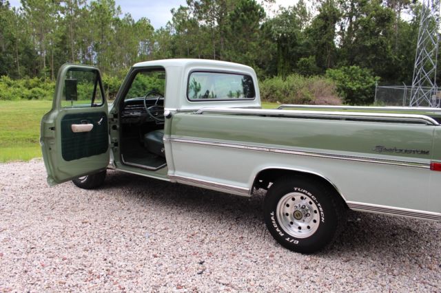 1971 Ford F-100 Sport Custom Styleside Pickup Truck 100+ PICTURES - photo 13