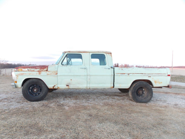 1971 Ford F-250 Crew Cab Short Bed Pickup Truck 1971 Ford F-250