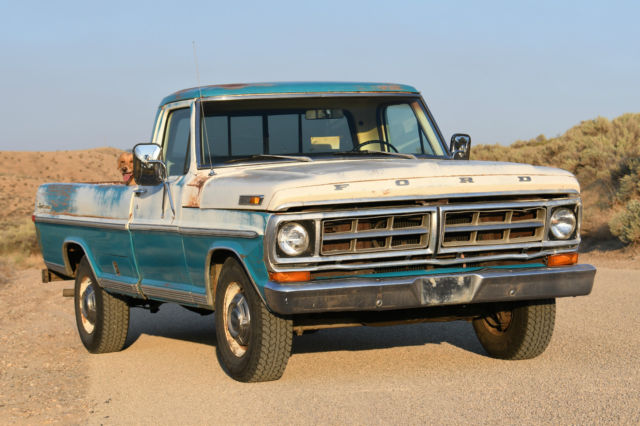 1971 FORD F-250 Sport Custom - Factory 390cid , ORIGINAL PAINT - NO RESERVE !! 1971 Ford F-250