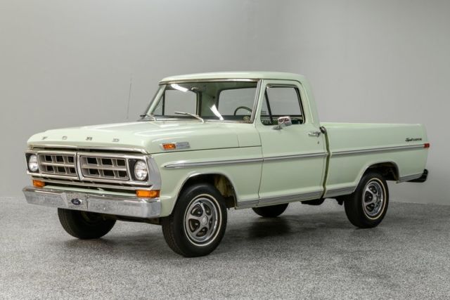 1971 Ford F100 2132 Miles Seafoam Green Pickup Truck 302ci 3-Spd Manual on Colu 1971 Ford F-100 --