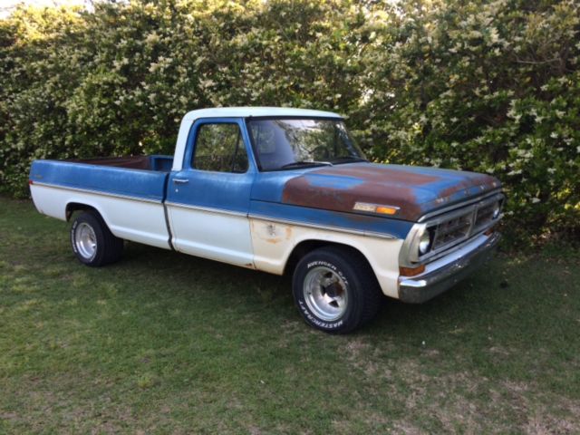 1971 Ford F100 302 4bbl 3-speed column shift 1971 Ford F-100