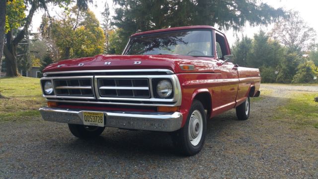 1971 Ford F100 Ranger Longbed , Regis Red 1971 Ford F-100 base model