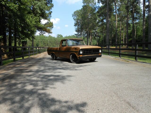 1971 ford f100 short bed police interceptor crown vic rat rod shop truck 1971 Ford F-100