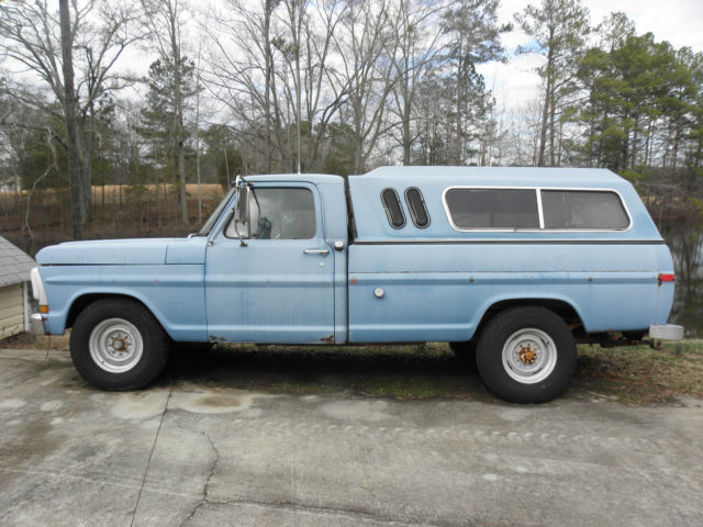1971 Ford F250 HD Pick-Up Truck, V8 - 390 Engine, AT/AC, Camper, &Towing Package 1971 Ford F-250
