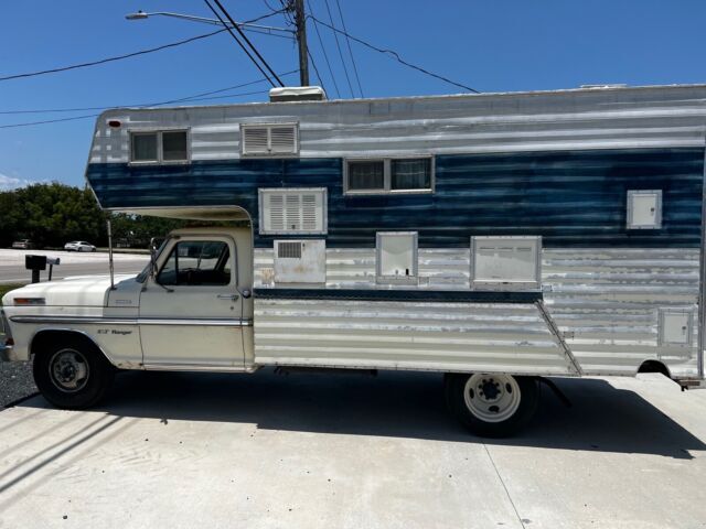 1971 Ford F350 Pickup White RWD Automatic Camper Special 1971 Ford F350 Camper Special