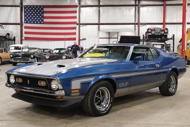 1971 Ford Mustang 40922 Miles Bright Blue Metallic Coupe 351cid V8 4-Speed Manu 1971 Ford Mustang --