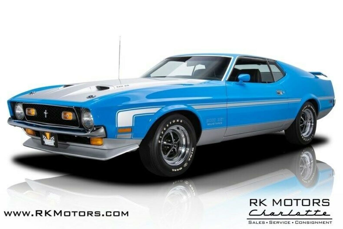 1971 Ford Mustang Boss 351 Grabber Blue Coupe 351 V8 4 Speed Manual 1971 Ford Mustang Boss 351