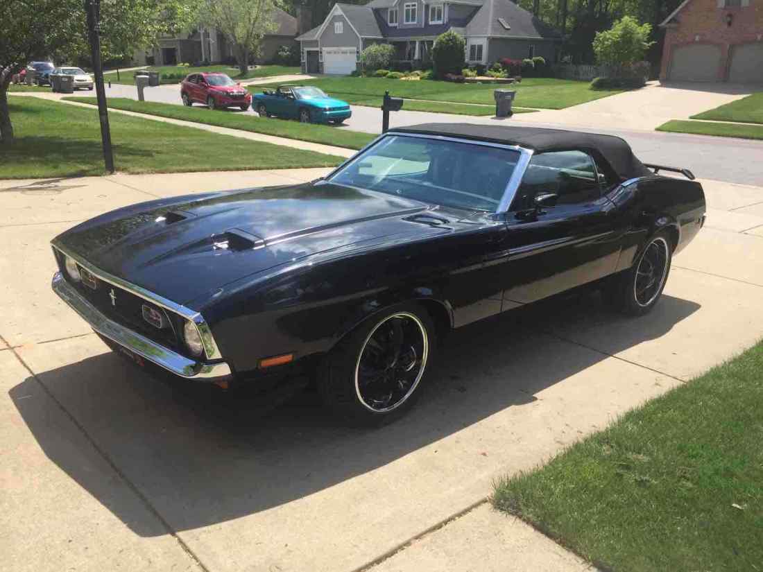 1971 Ford Mustang Convertible Black RWD Automatic 1971 Ford Mustang