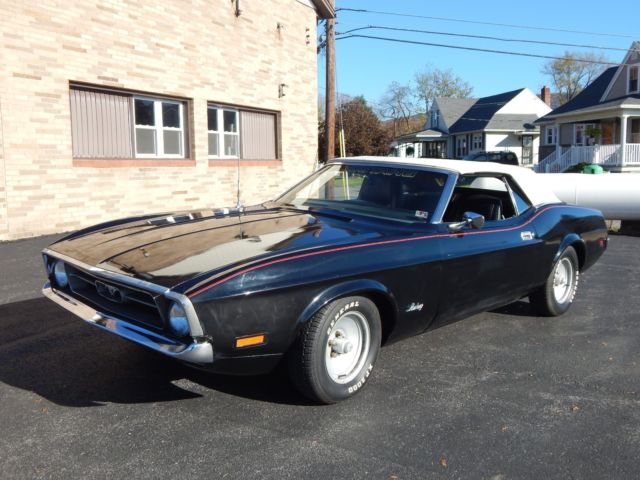 1971 Ford Mustang Convertible Runs and Drives Great Winter Project 1971 Ford Mustang
