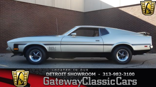1971 Ford Mustang Mach 1 29000 Miles Light Pewter Fastback 351 CID V8 3 Speed Cr 1971 Ford Mustang Mach 1
