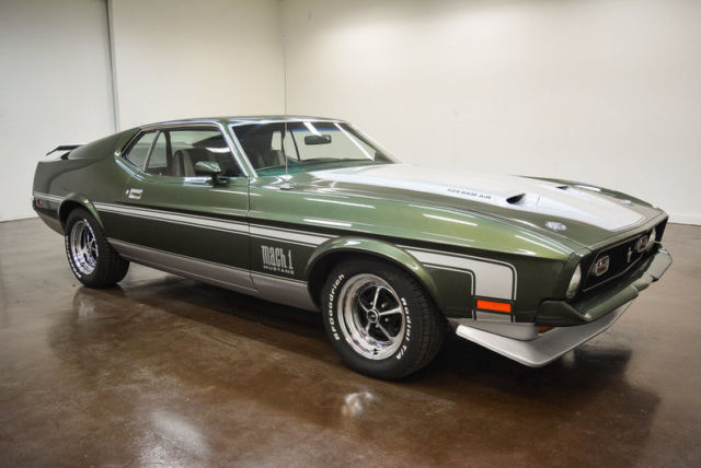 1971 Ford Mustang Mach 1 429 Super Cobra Jet 32754 Miles Green 429 V8 5 Speed M 1971 Ford Mustang Mach 1 429 Super Cobra Jet