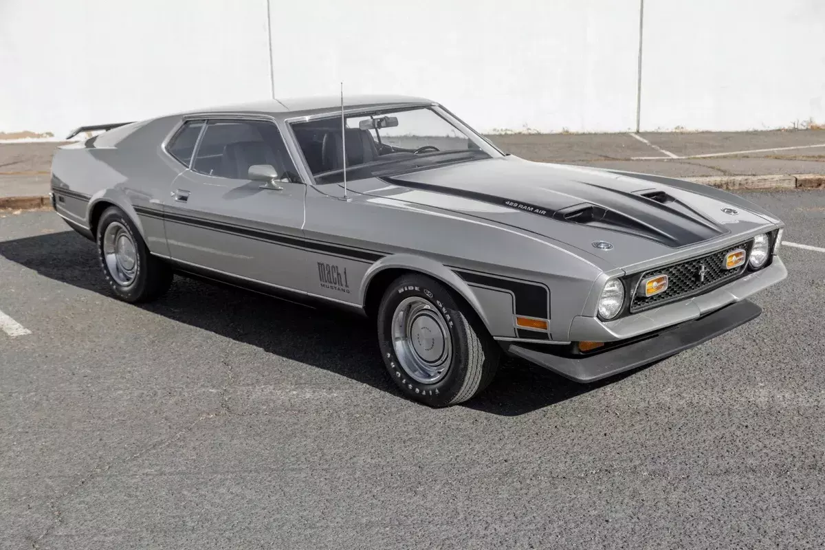 1971 Ford Mustang Mach 1 Coupe Grey RWD Manual 429 Super Cobra Jet 1971 Ford Mustang 429 Super Cobra Jet