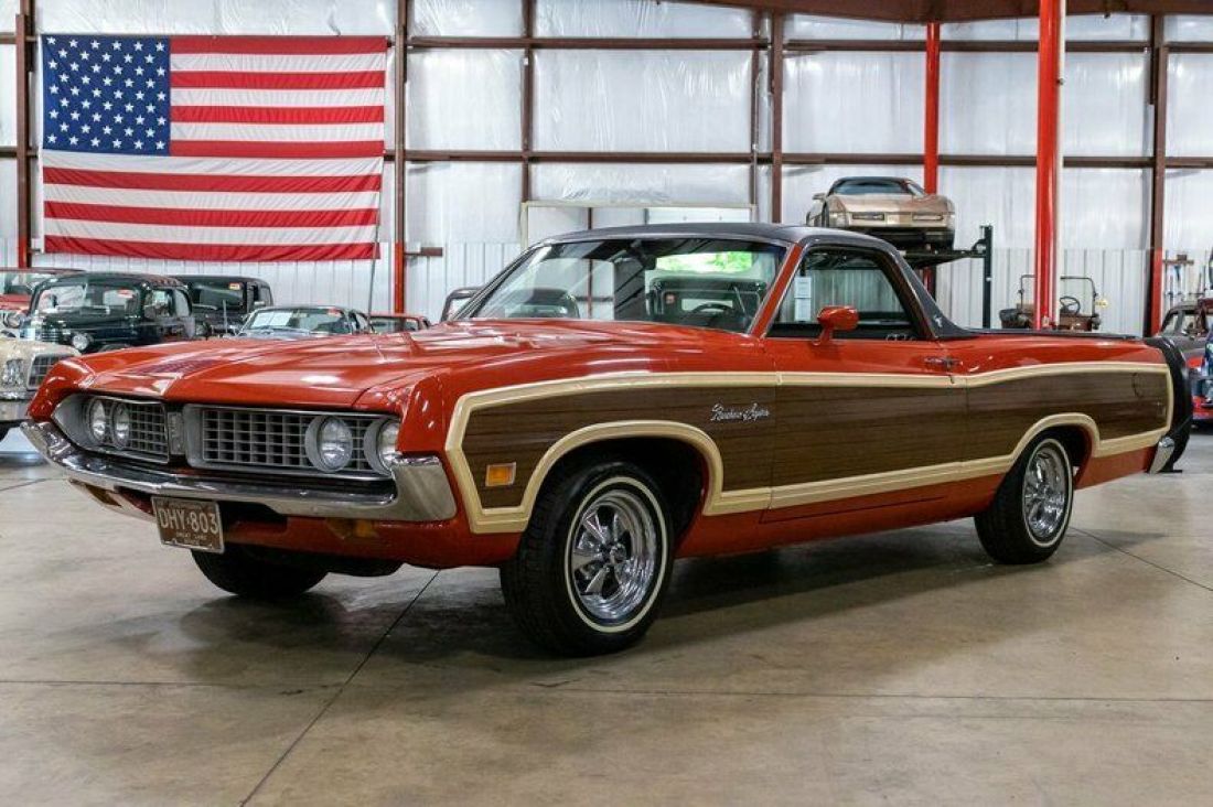 1971 Ford Ranchero 46338 Miles Bright Red Pickup Truck 302ci V8 Automatic 1971 Ford Ranchero