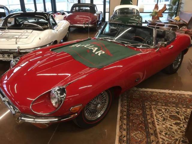 1971 Jaguar E-Type  0 Red Convertible I6 4.2L Manual 1971 Jaguar E-Type --