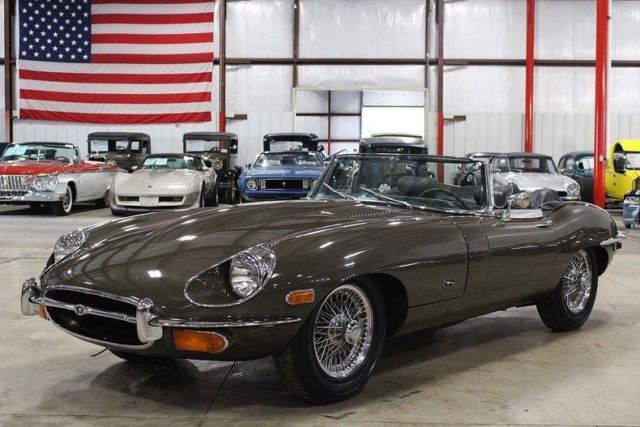 1971 Jaguar XKE 49433 Miles Sable Brown Roadster 4.2 Liter DOHC Inline 6 4 Spee 1971 Jaguar XK --