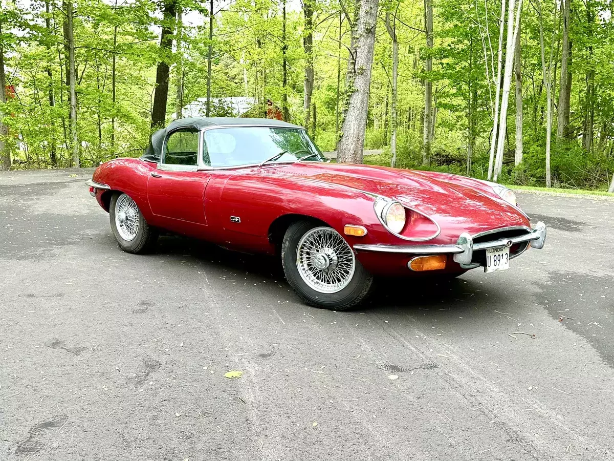1971 Jaguar XKE E Type Convertible Series II 2 ORIGINAL ENGINE RUNS AND DRIVES 1971 Jaguar XKE Convertible